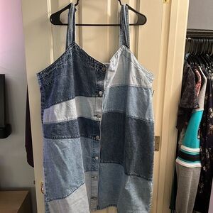 GAP NWT Patchwork Denim Dress